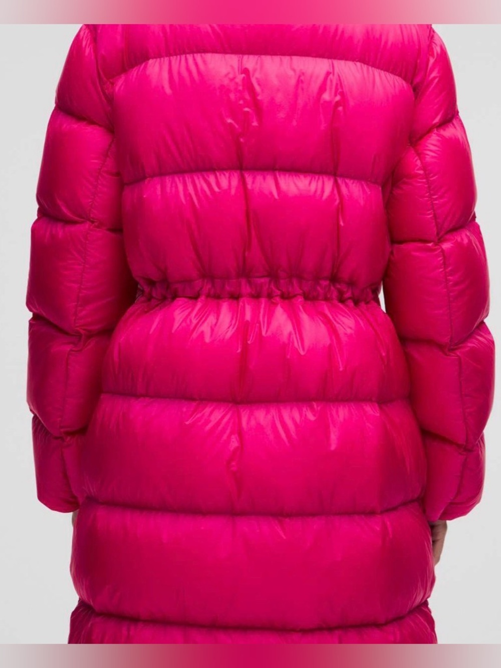 NWOT New Lululemon Featherweight 900-Down-Fill Long Puffer Jacket Passionate - Picture 3 of 11